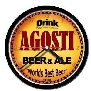  AGOSTI beer and ale wall clock: Everything Else