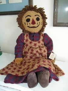 Vintage Raggedy Ann Folk Art Doll Joyce Bingham Artist 5260  