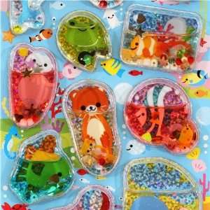   water capsule sticker cute marine animals Japan kawaii: Toys & Games