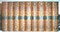 1881 William SHAKESPEARE Works ; 9 LEATHER BINDINGS , Harvard Edition 