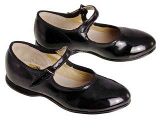 Vintage Girls Dress Shoes Patent Leather Mary Janes 1950s NIB 12C 
