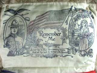 WWI VICTORY U.S.A. REMEMBER ME SOUVENIR POUCH 1918 #572  