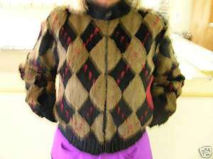 Sonia Rykiel natural rabbit fur jacket orig ret$2200  