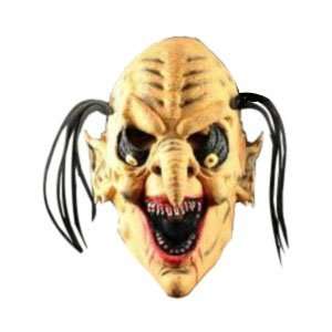    Halloween Black Hair and Blood Teeth Ghost Mask: Toys & Games
