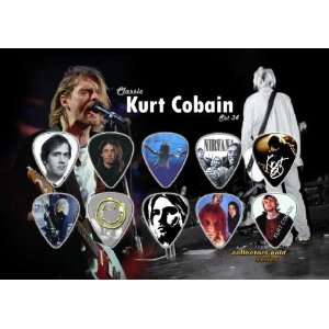  Kurt Cobain Nirvana Premium Celluloid Guitar Picks Display 