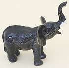 Figurine Wild Animal Ceramic Statue 3 Elephant  