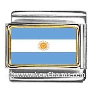  Argentina Photo Flag Italian Charm Bracelet Jewelry Link 