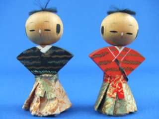 Japanese Antique Wooden Dolls Kimono KOKESHI Ningyo  