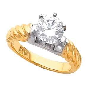   Engagement Ring 14k ( 0.7 Ct, E Color, SI1 Clarity WGI Certified