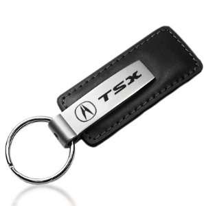  Acura TSX Black Leather Key Chain: Automotive