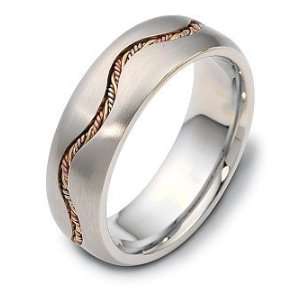  Designer 18 Karat Woven Tri Color Gold Wedding Band Ring 