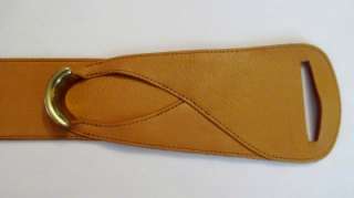 Talbots! Buttery Soft X Wide Brown Leather Waist Hip Belt  