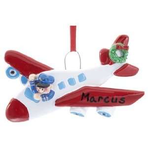  Personalized Airplane Pilot Christmas Ornament: Home 