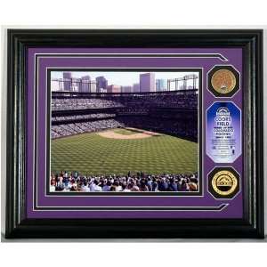  COLORADO ROCKIES COORS FIELD PHOTOMINT WITH INFIELD DIRT 