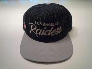 Los Angeles LA Raiders Sports Specialties Script Pinstripe Snapback 