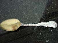 Sterling Silver Engraved Pomeroy Ohio Spoon Gold Plate  