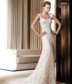 2012 Luxury Off Shoulder Lace Bridal Wedding Gown Formal Evening 