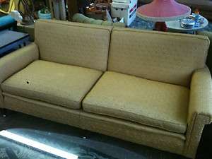   Sofa and Chair Set Vintage Gold Brocade Mod Great Pattern  