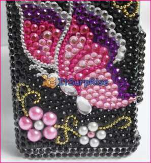 BLING BUTTERFLY BACK CASE For HTC DROID INCREDIBLE 6300  