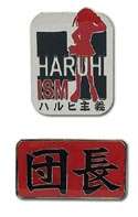 The Melancholy of Suzumiya Haruhi Haruhi ism & Dancho 2 Pin Set