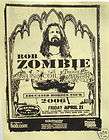 Rob Zombie  EDUCATED HORSES TOUR Poster   Autographed  