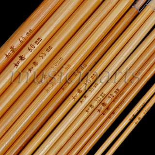 This set of 14 sizes superior quality bamboo circular knitting needles 