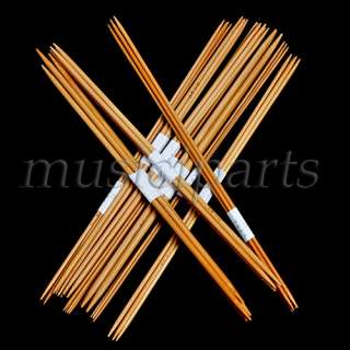 complete new patina Bamboo Knitting Needles Double Point 13.8 11sz 
