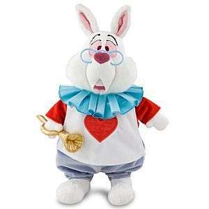 WHITE RABBIT PLUSH~Alice in Wonderland~NWT~Disney Store  