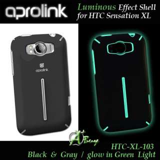 Limited*Popular* Aprolink Luminous HTC Sensation XL case # Black 