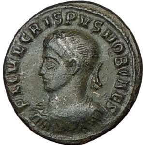  CRISPUS Caesar 324AD Authentic Genuine Ancient Roiman Coin 