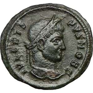  CRISPUS Caesar 321AD Genuine Ancient Roiman Coin WREATH 