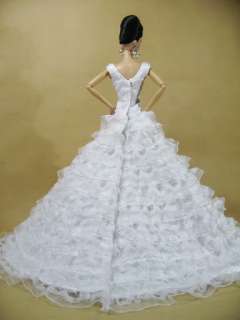 Candi Silkstone Barbie Fashion Royalty Bride Dress Gown  