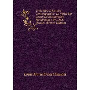   By L.M.E. Daudet. (French Edition): Louis Marie Ernest Daudet: Books