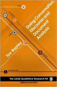 Doing Conversation, Discourse and Document Analysis, (076194981X), Tim 