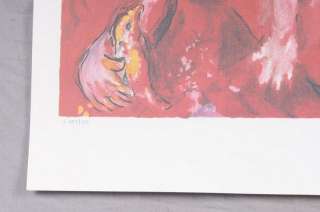 MARC CHAGALL The Solicitous LE Signed Lithograph Print  