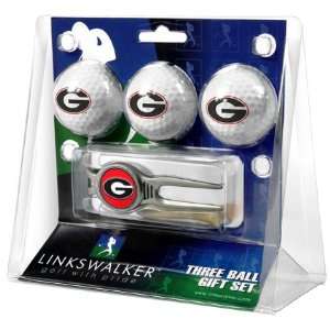  University of Georgia Bulldogs 3 Golf Ball Gift Pack w 