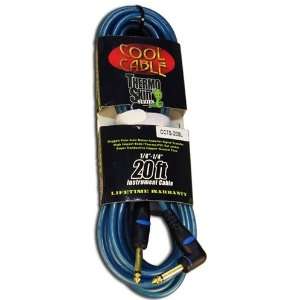    Cool Cable Thermo Skin 20 Foot Guitar Cable, Blue 