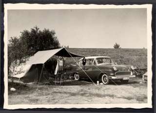 Car Photo Tent Camping w/ 1960 Opel Rekord 609522  