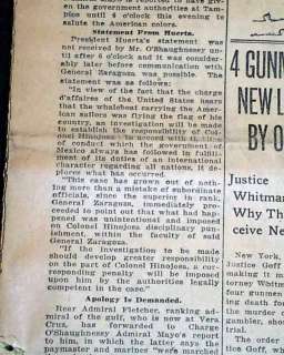 TAMPICO AFFFAIR Incident United States U.S. MARINES Arrested 1914 Old 