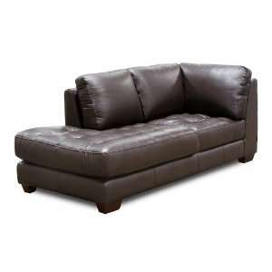  Zen Left Facing All Leather Chaise
