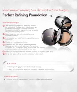 VIDI VICI Perfect Refining Foundation 10g (Korean Make up Artist 
