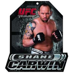  UFC Shane Carwin 11 by 13 Wood Mascot/Player Sign Sports 