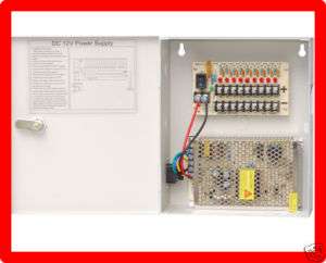 CCTV Security 12V DC Power Distribution Box 9 CH 5 Amp  