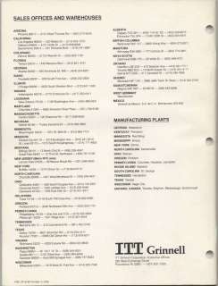 ITT Grinnell Welding Fittings and Flanges Asbestos Gaskets Catalog 