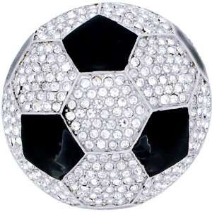  Black and White Soccer Football Austrian Crystal Sports 