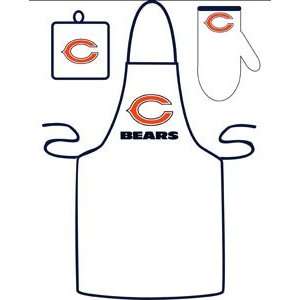  Chicago Bears Grilling Apron Set: Sports & Outdoors