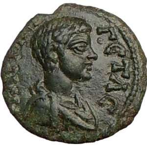  GETA Roman Caesar Authentic Ancient Coin STARS MOON Rare 
