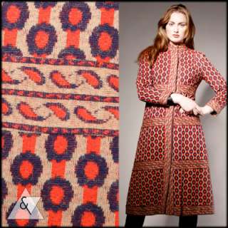 VINTAGE 1960s OP ART COAT Vtg Graphic Dress Print Polka Dot Mod 