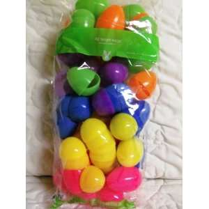  42 Pack Bright Colored Fillable Plastic Eggs: Toys & Games