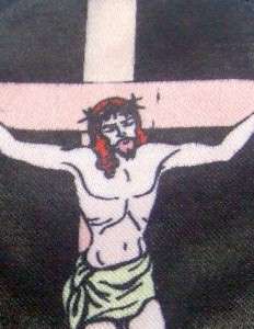   Crucifix Applique Catholic Religious Vestment Altar Gift 3 1/2  